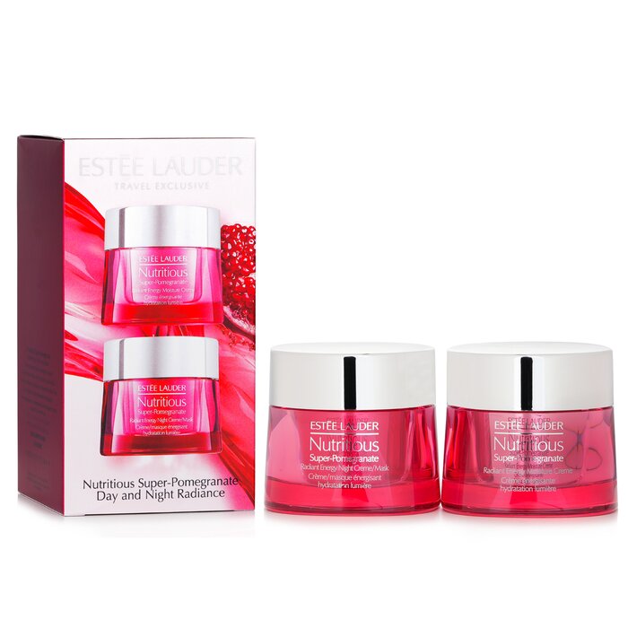Nutritious Super-pomegranate Day & Night Radiance Set: Moisture Creme 50ml+ Night Creme/mask 50ml - 2pcs