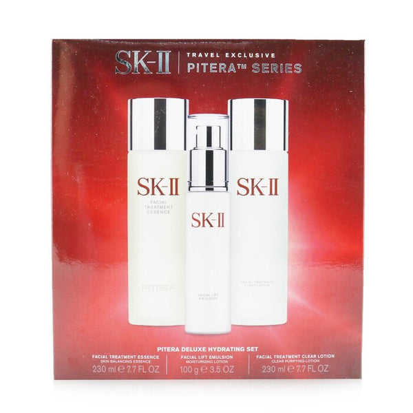 Pitera Deluxe Hydrating  3-pieces Set: Facial Treatment Essence 230ml + Facial Lift Emulsion 100g + Facial Treatment Clear Lotion 230ml - 3pcs